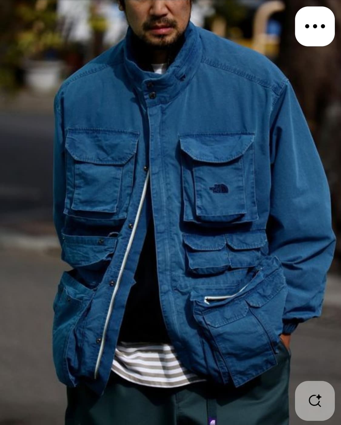 노스페이스 퍼플라벨 nanamica 인디고 필드자켓 xl 상품이미지2