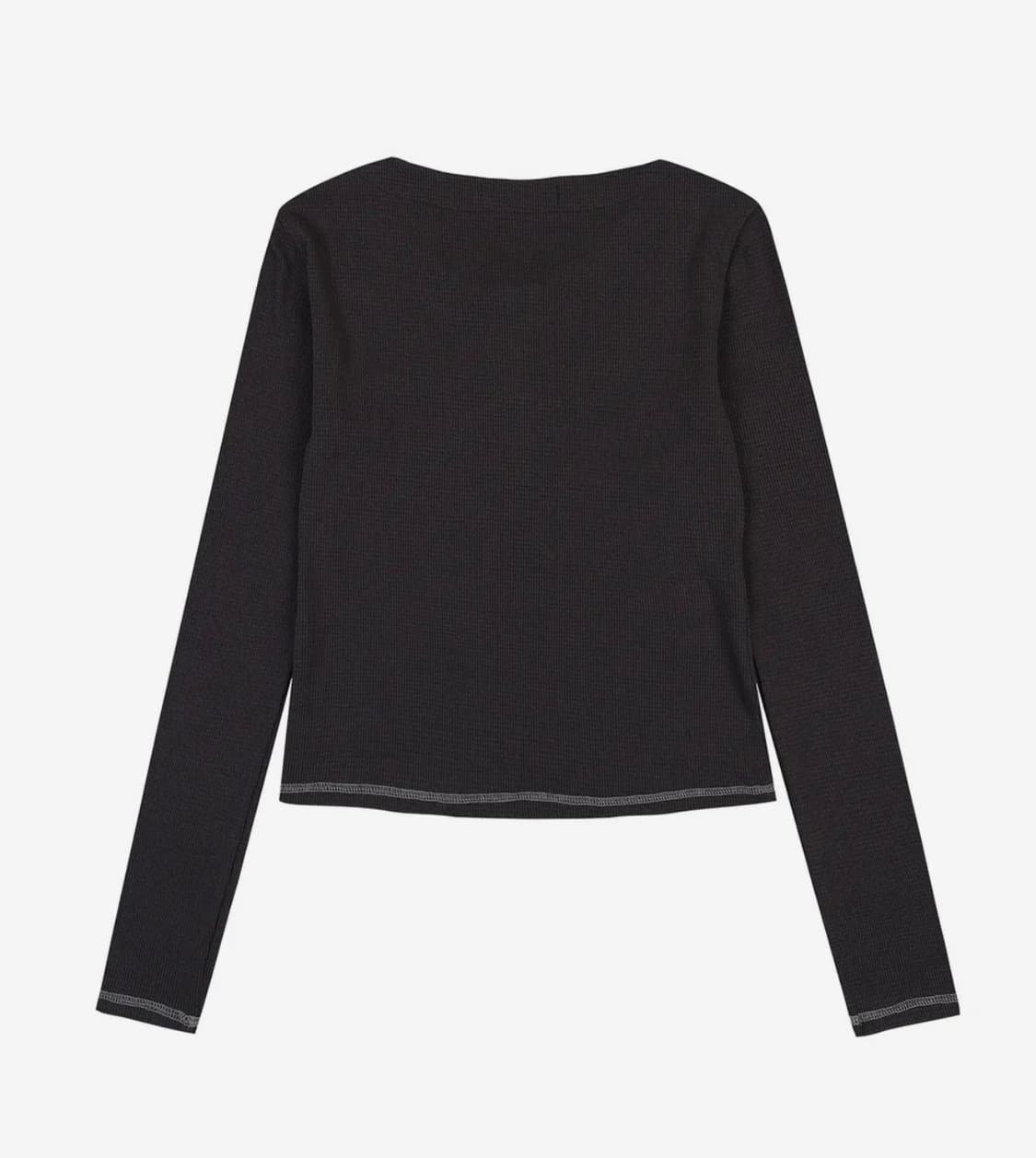 본더치 x 오디너리 홀리데이 와플 스냅 티셔츠 차콜 상품이미지2