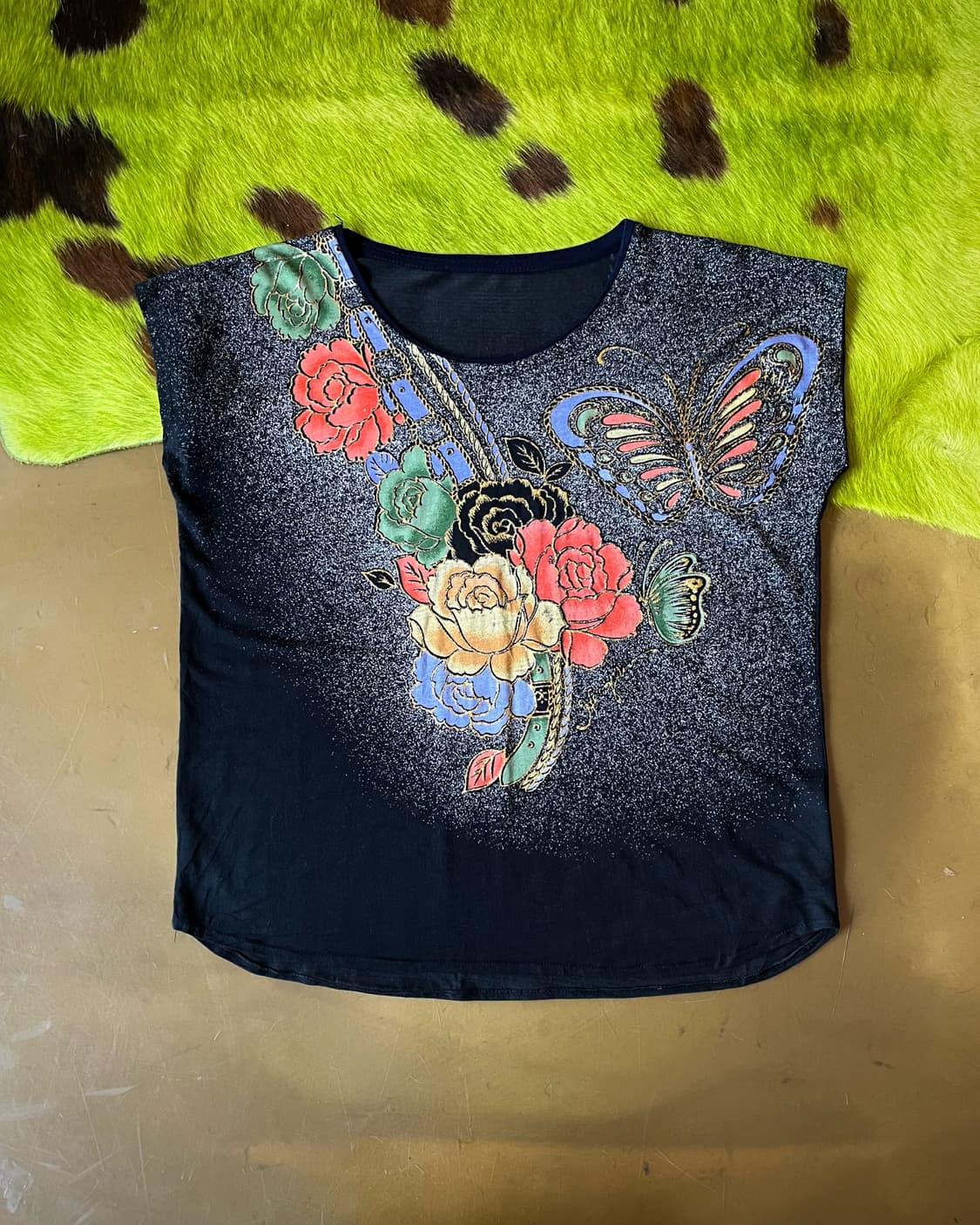 Japanese Vintage Oriental Floral Top 상품이미지3
