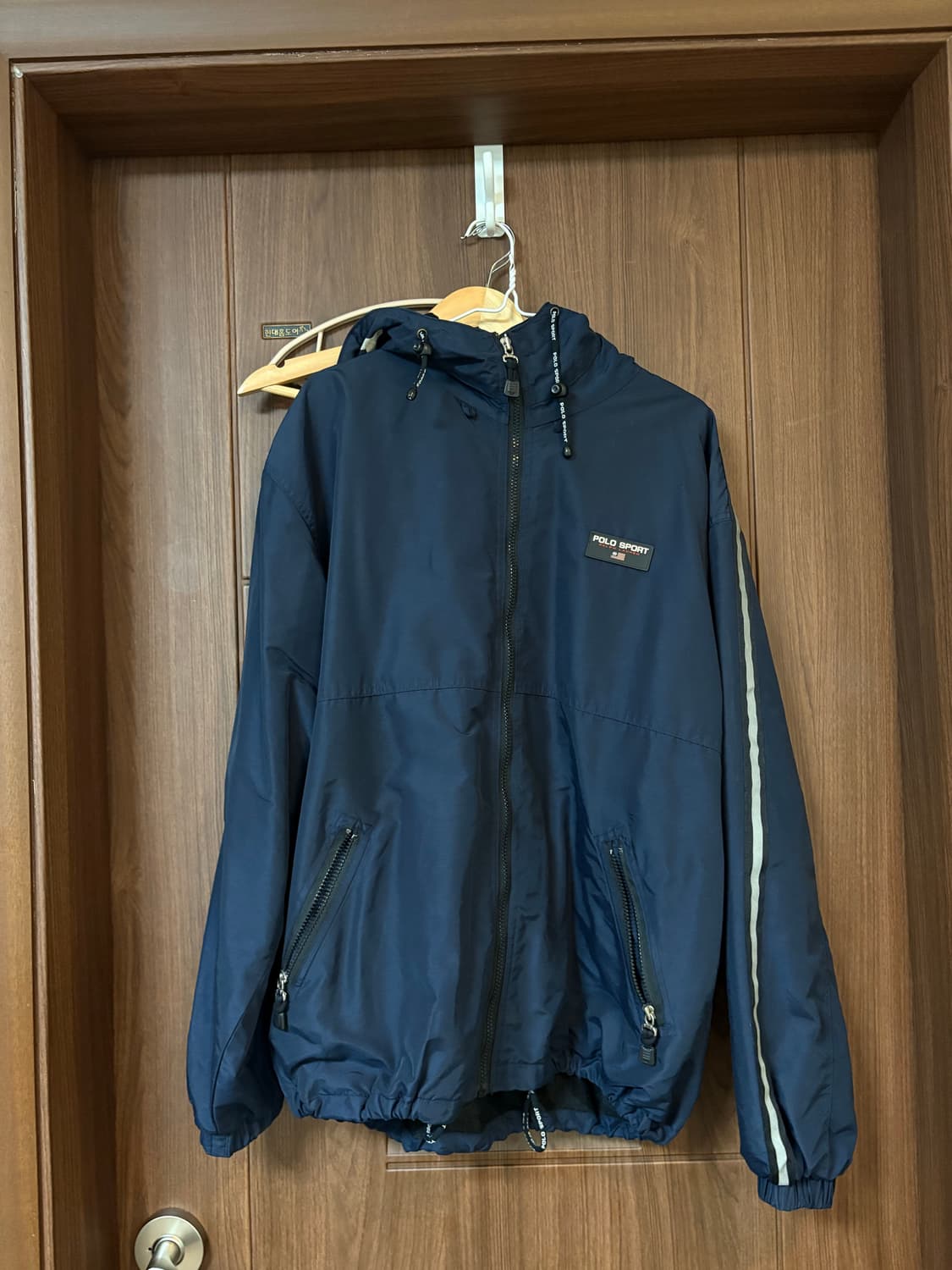 폴로 90s 스포츠 바람막이 자켓 네이비 상품이미지2