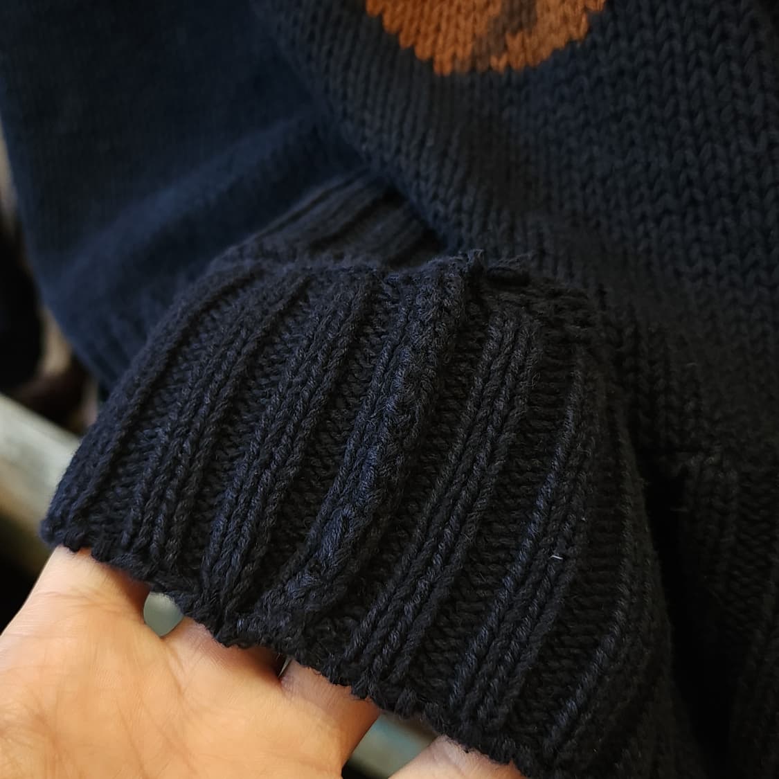 90s 폴로 랄프로렌 베어 핸드니트 L 상품이미지9