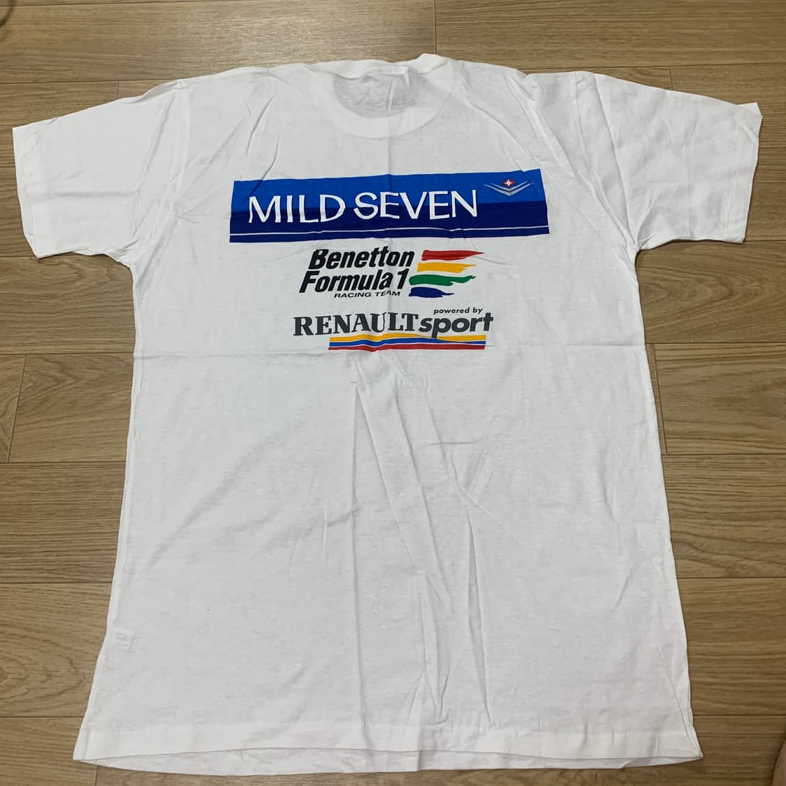 100)Benetton 베네통 포뮬러1 마일드세븐 싱글스티치 반팔티 상품이미지1