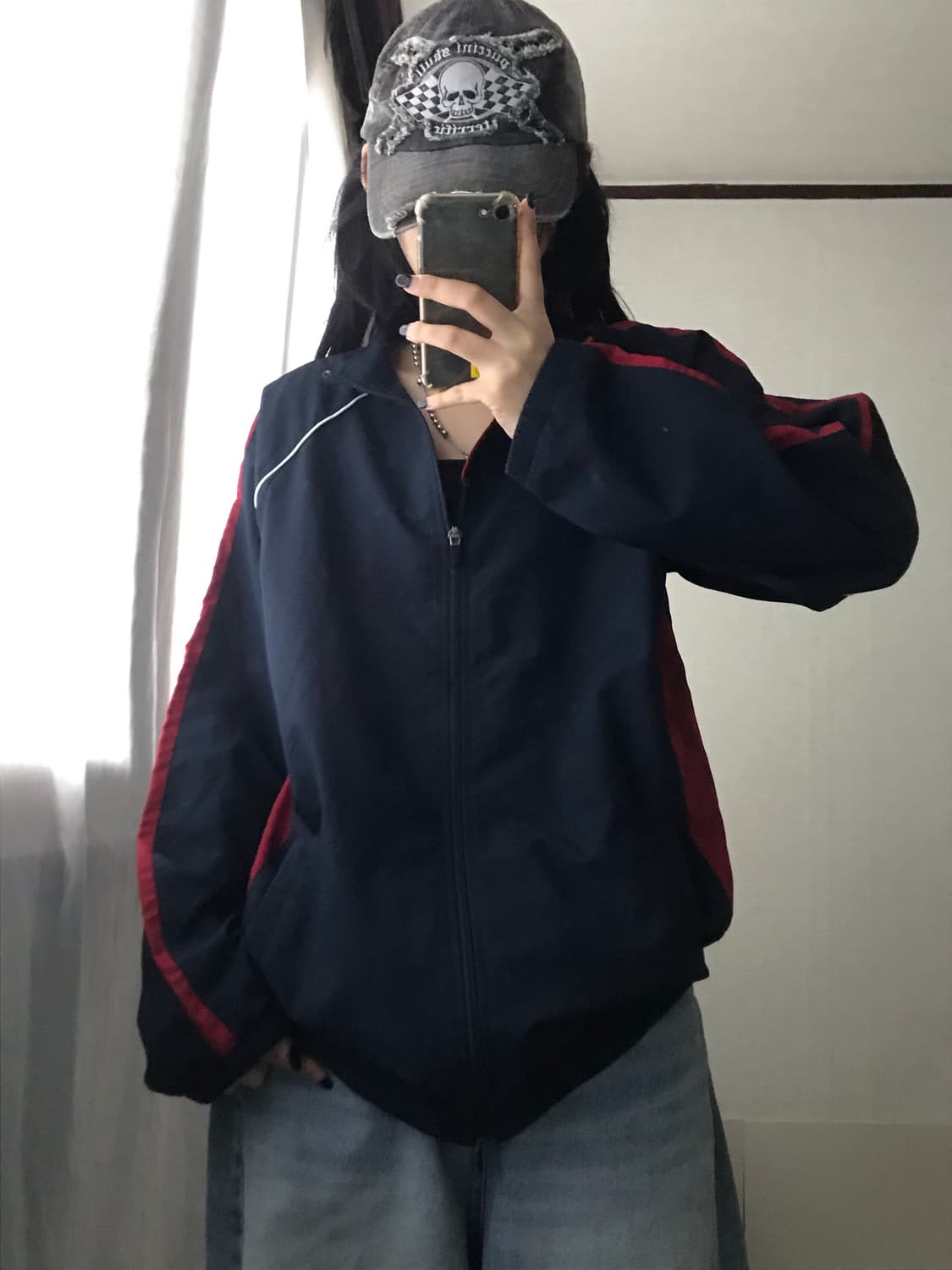 나이키 네이비 레드 바람막이 상품이미지6