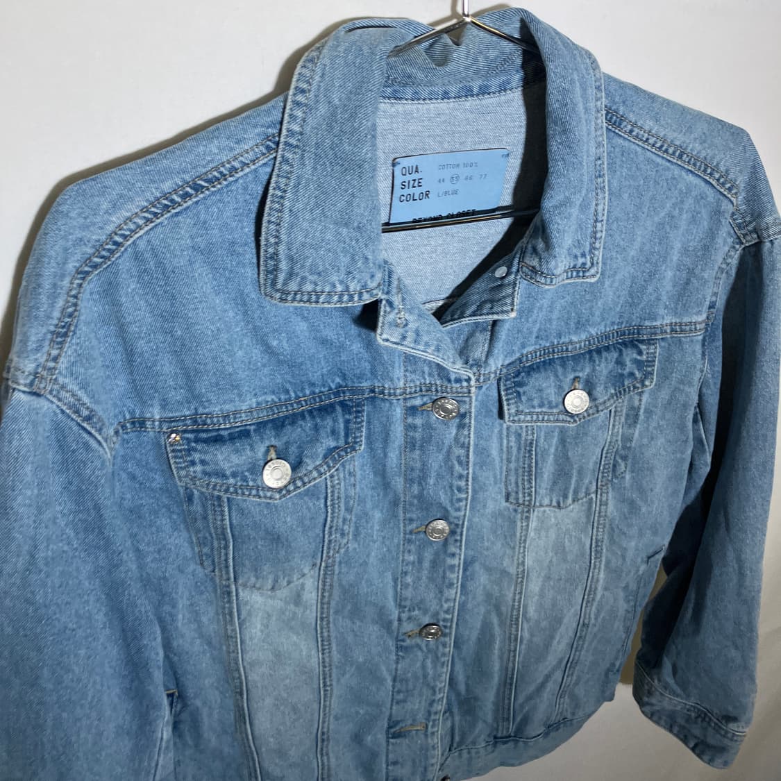 55)비욘드클로젯 여성 오버핏 데님자켓 청자켓 상품이미지2
