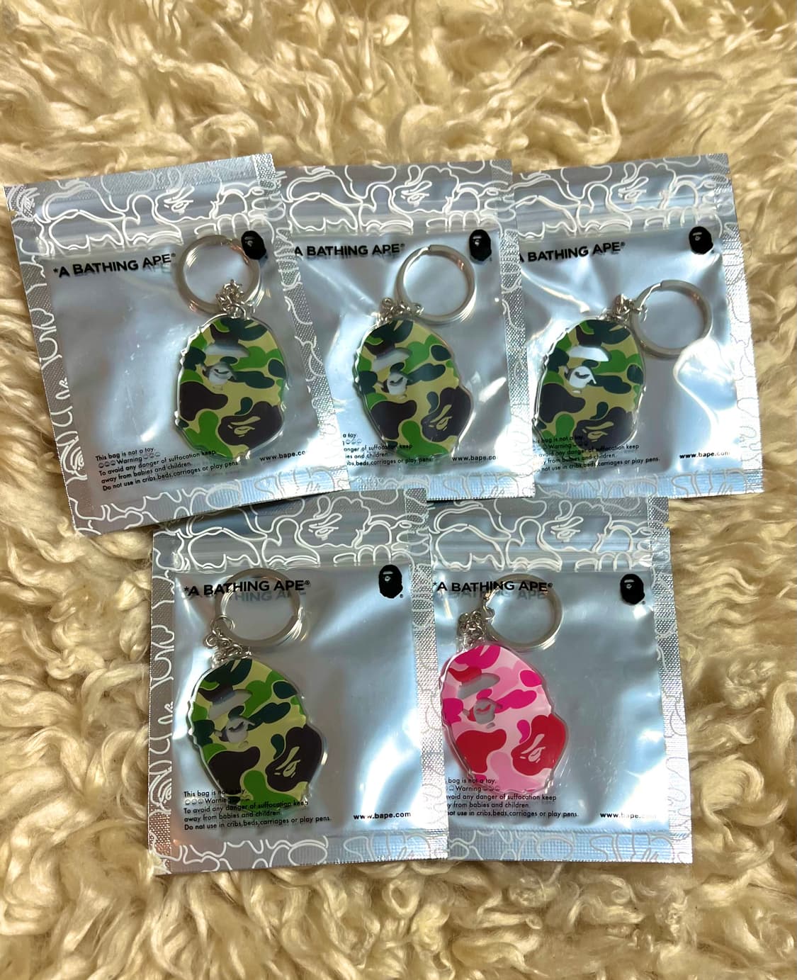 (새것, 새상품, 빠른배송) 베이프 ABC 카모 키링  상품이미지3