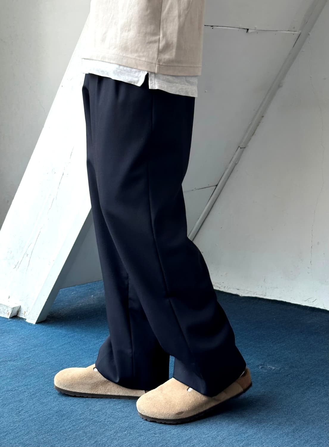 Wool poly 2 pleats trousers 상품이미지10
