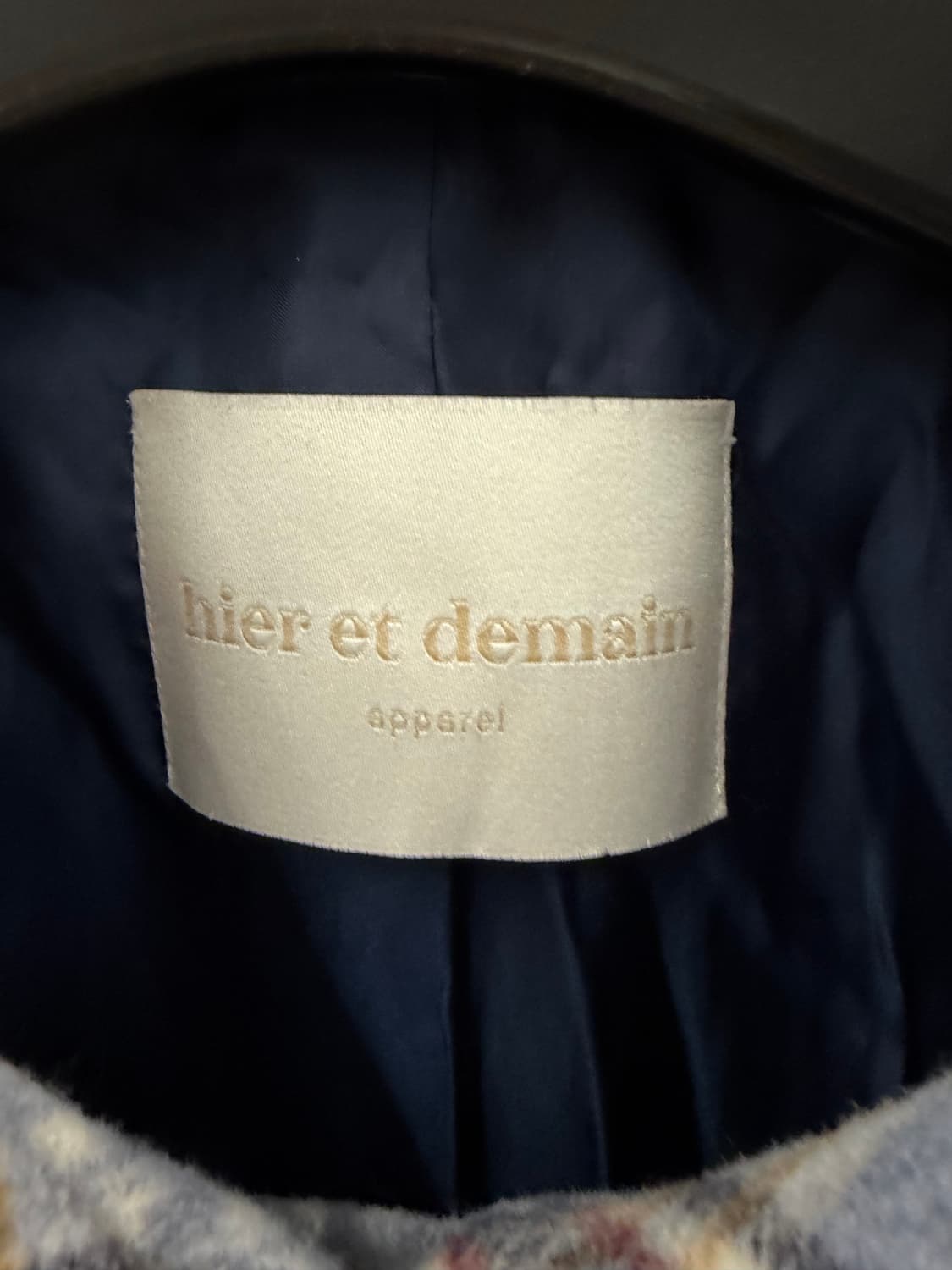 Hier et Demain 엣드맹 Check long coat M 상품이미지8