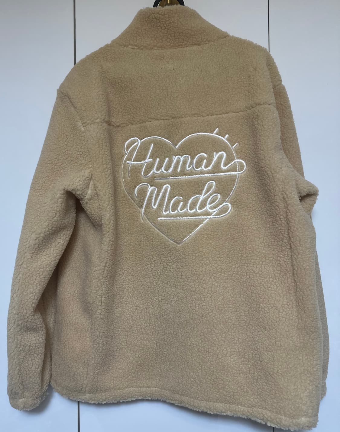 휴먼메이드 뽀글이 플리스 자켓 연베이지 상품이미지3