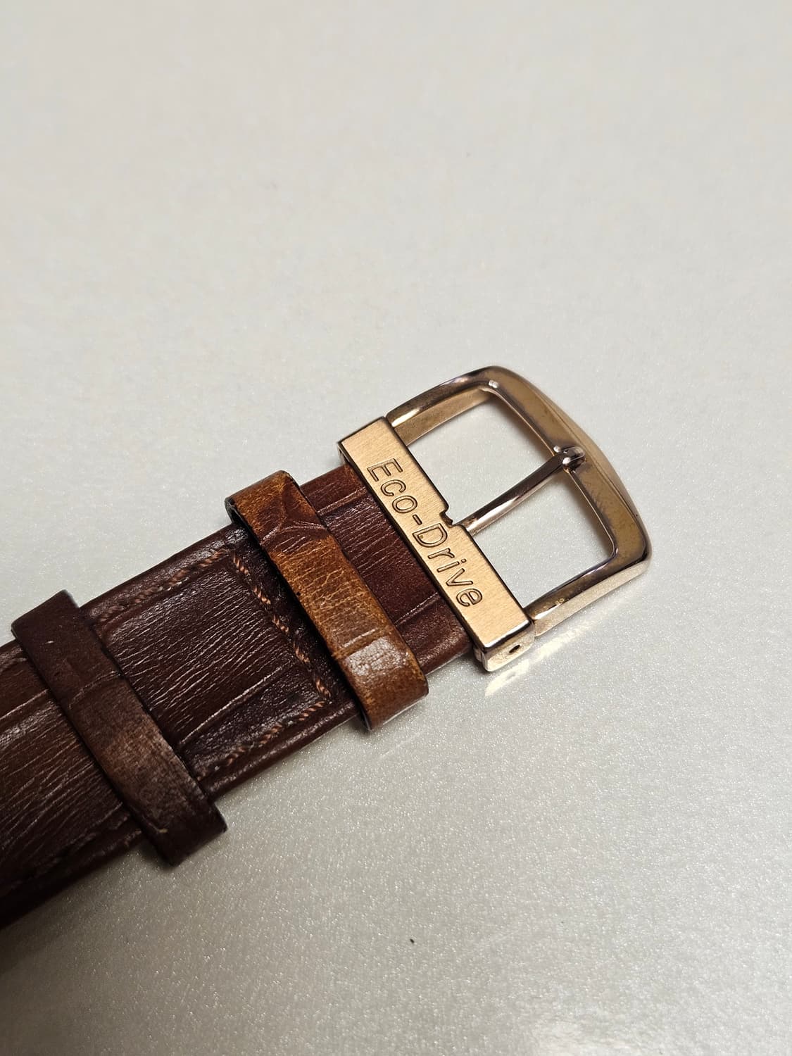 빈티지 시티즌 탱크 에코드라이브 사각 가죽 시계 상품이미지6