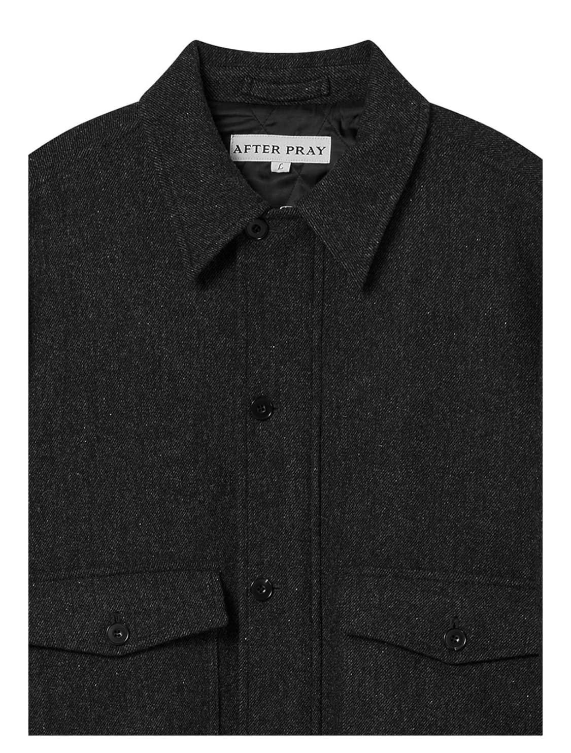 [M] 애프터프레이 A-2 울 블루종 차콜  상품이미지3