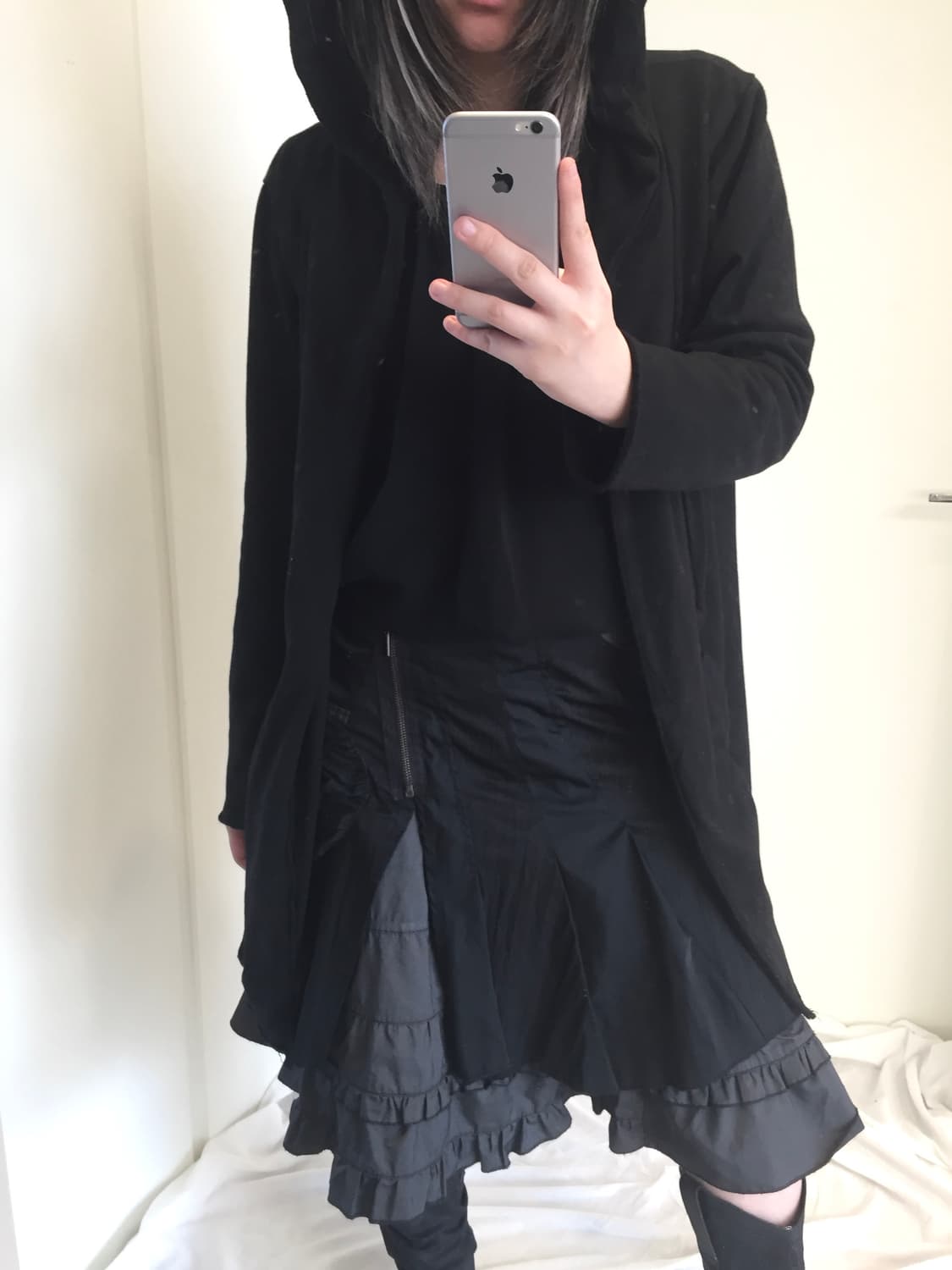 Witch unbalanced hoodie Outer 상품이미지5