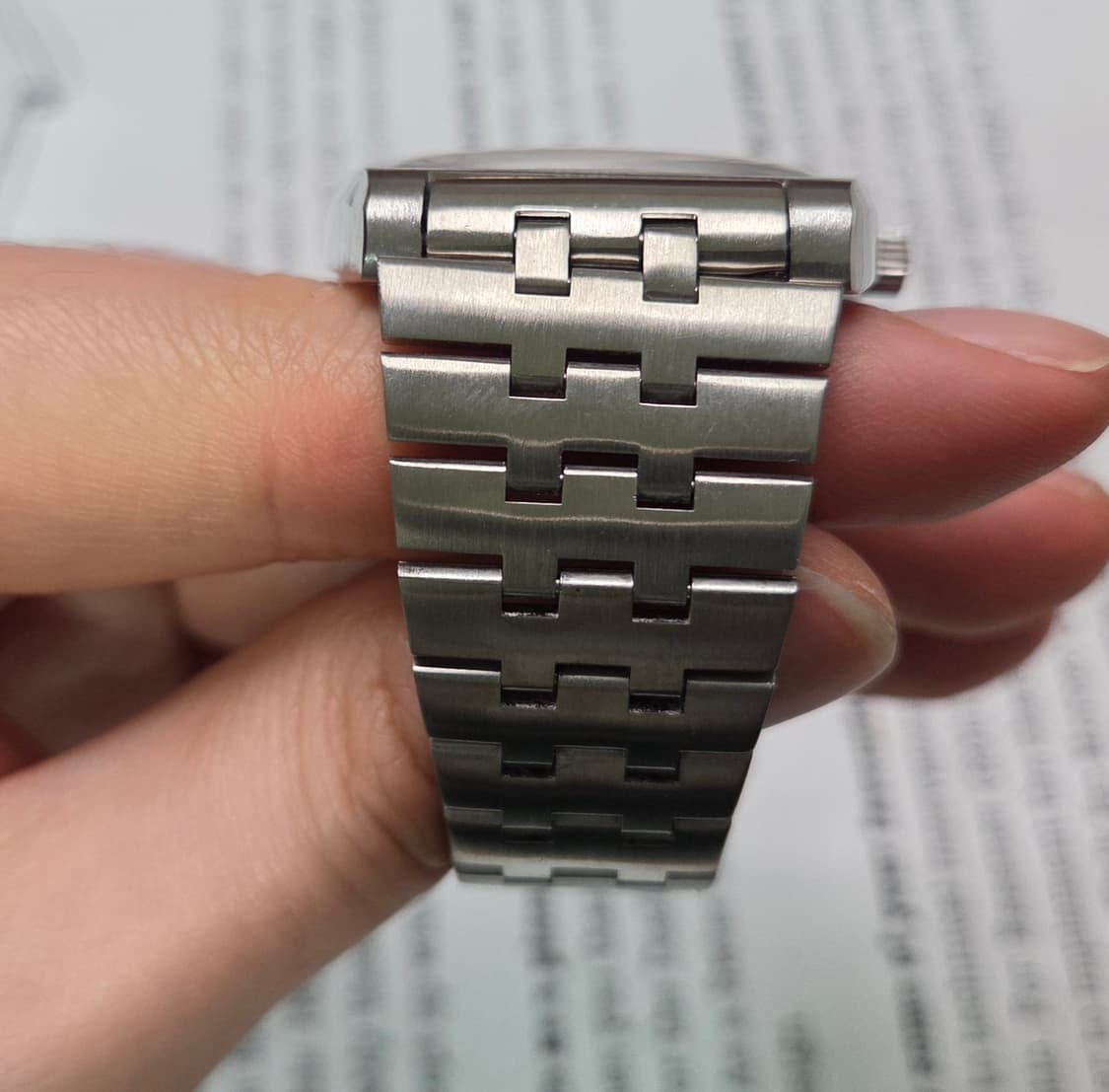 레어] 빈티지 오메가 제네브 테레비 점보 순정 실버판 브레이슬릿 ver. 상품이미지5