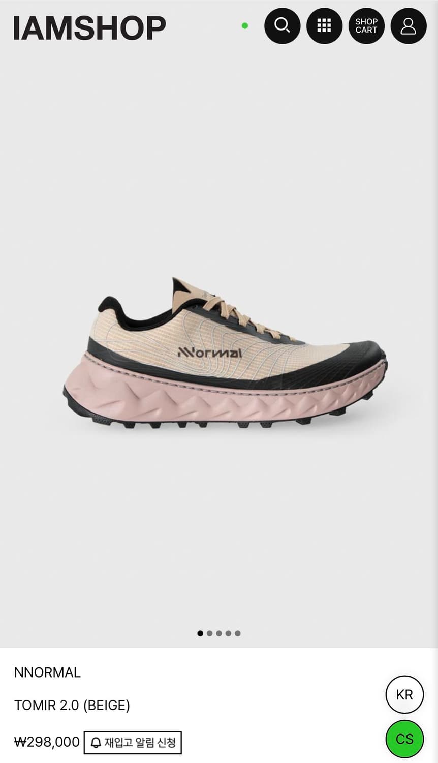 NNORMAL TOMIR 2.0 (BEIGE) _ US 8.5 = 260 상품이미지1