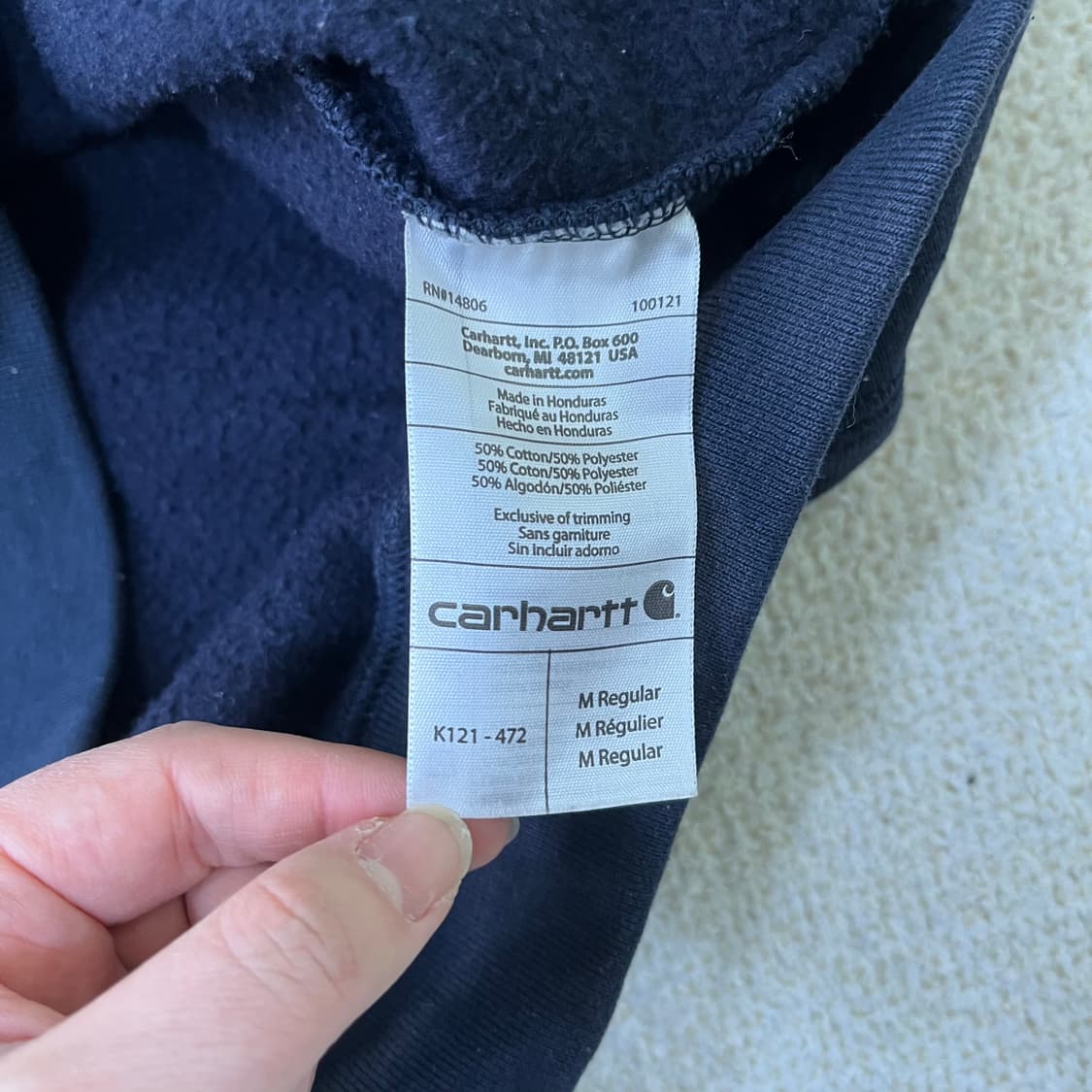 M 칼하트 오리지널 후드 티셔츠 0316M 상품이미지3