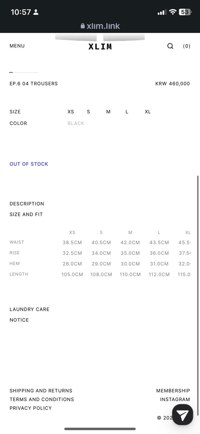 [s] Xlim EP.6 04 TROUSERS 상품이미지2