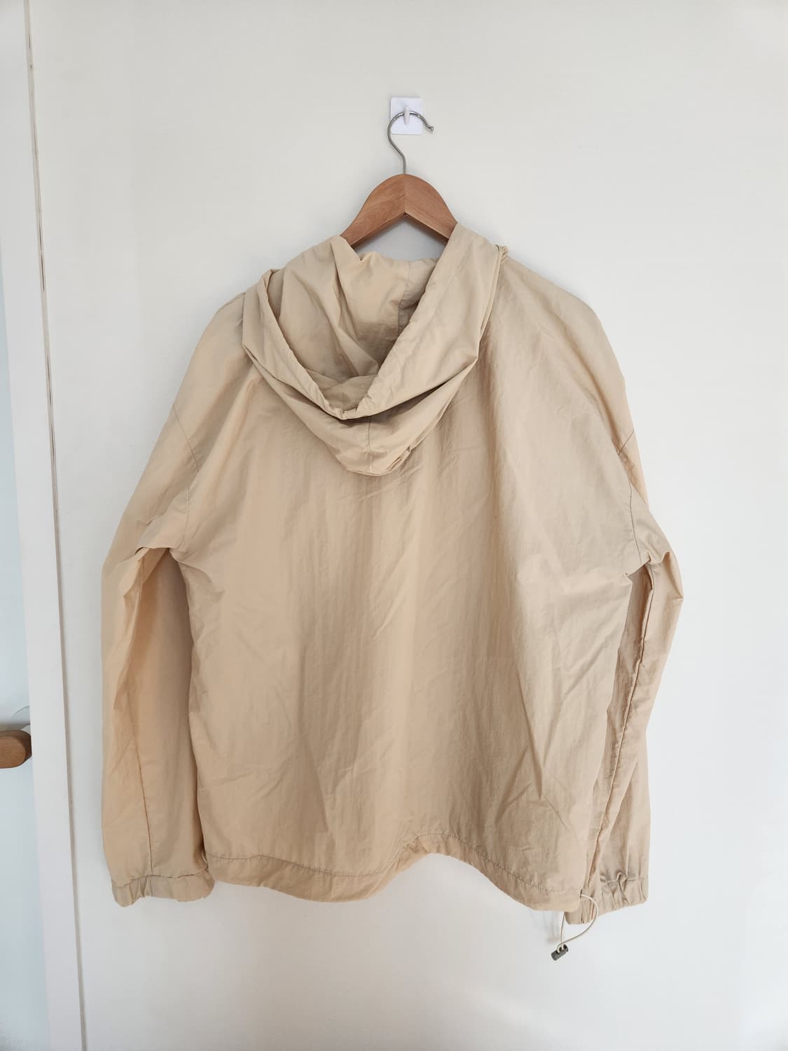 PEANUT 아노락 후드 바람막이 베이지 상품이미지4