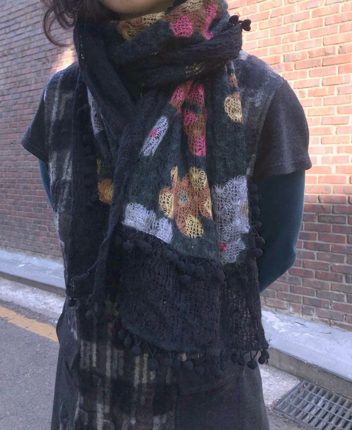vintage flower muffler 상품이미지7
