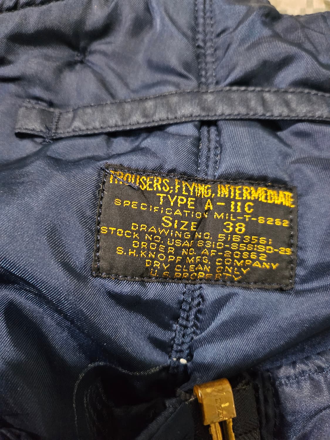 50s 미 공군(USAF)플라이트 수트팬츠 상품이미지3