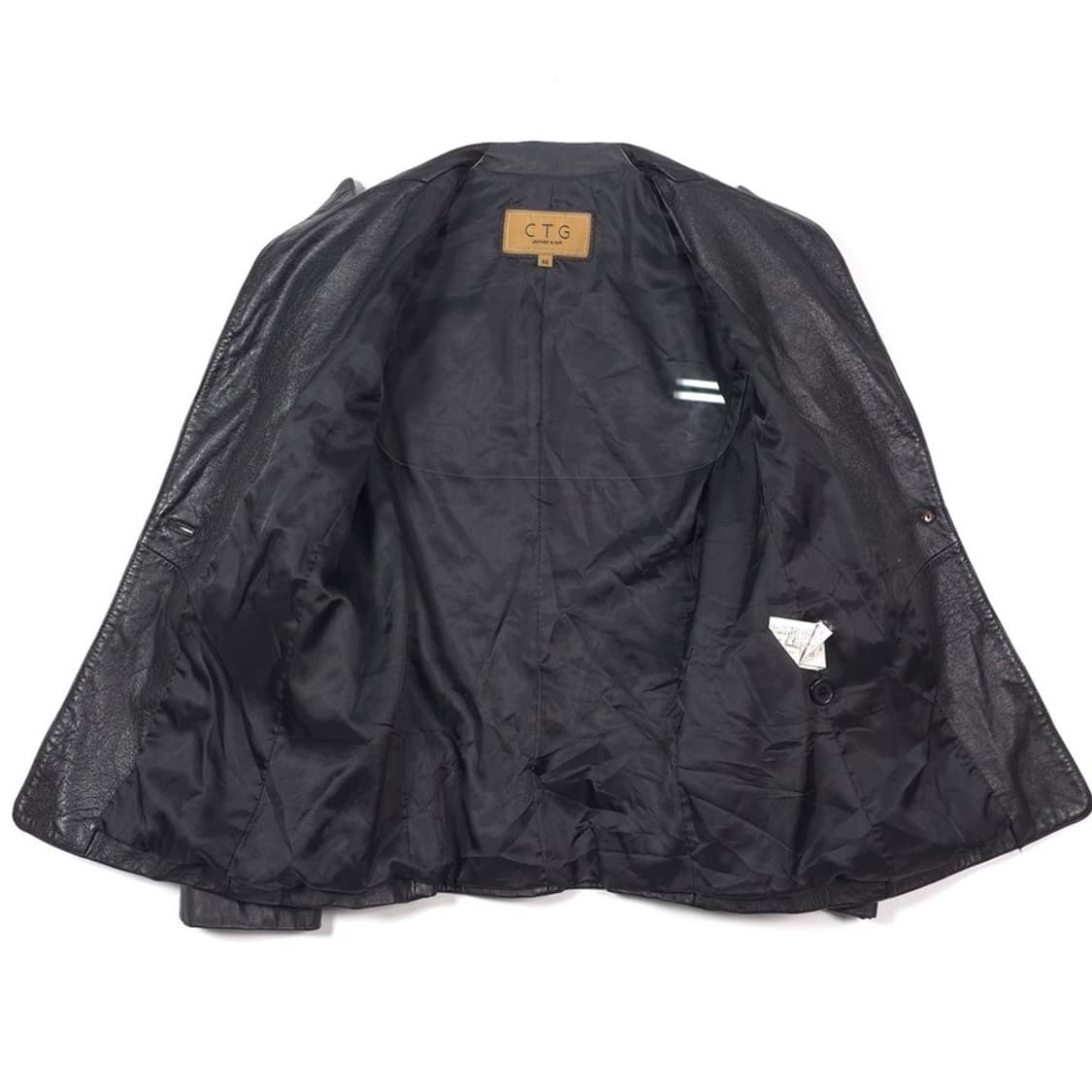 CTG 리얼 소가죽 원버튼 블레이저 자켓 66 상품이미지5