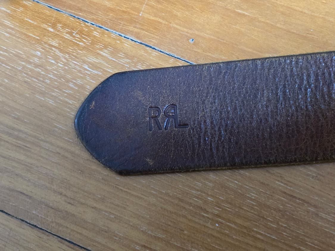 rrl 더블알엘 레더 더블 O링 벨트 36 상품이미지6