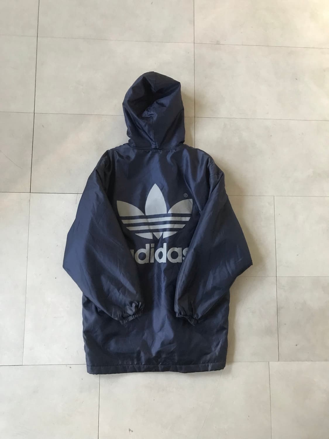 아디다스 빅로고 네이비 후리스 점퍼 상품이미지9