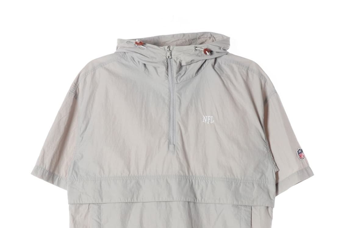 NFL 로고 하프집업 반팔 아노락 XS 상품이미지3