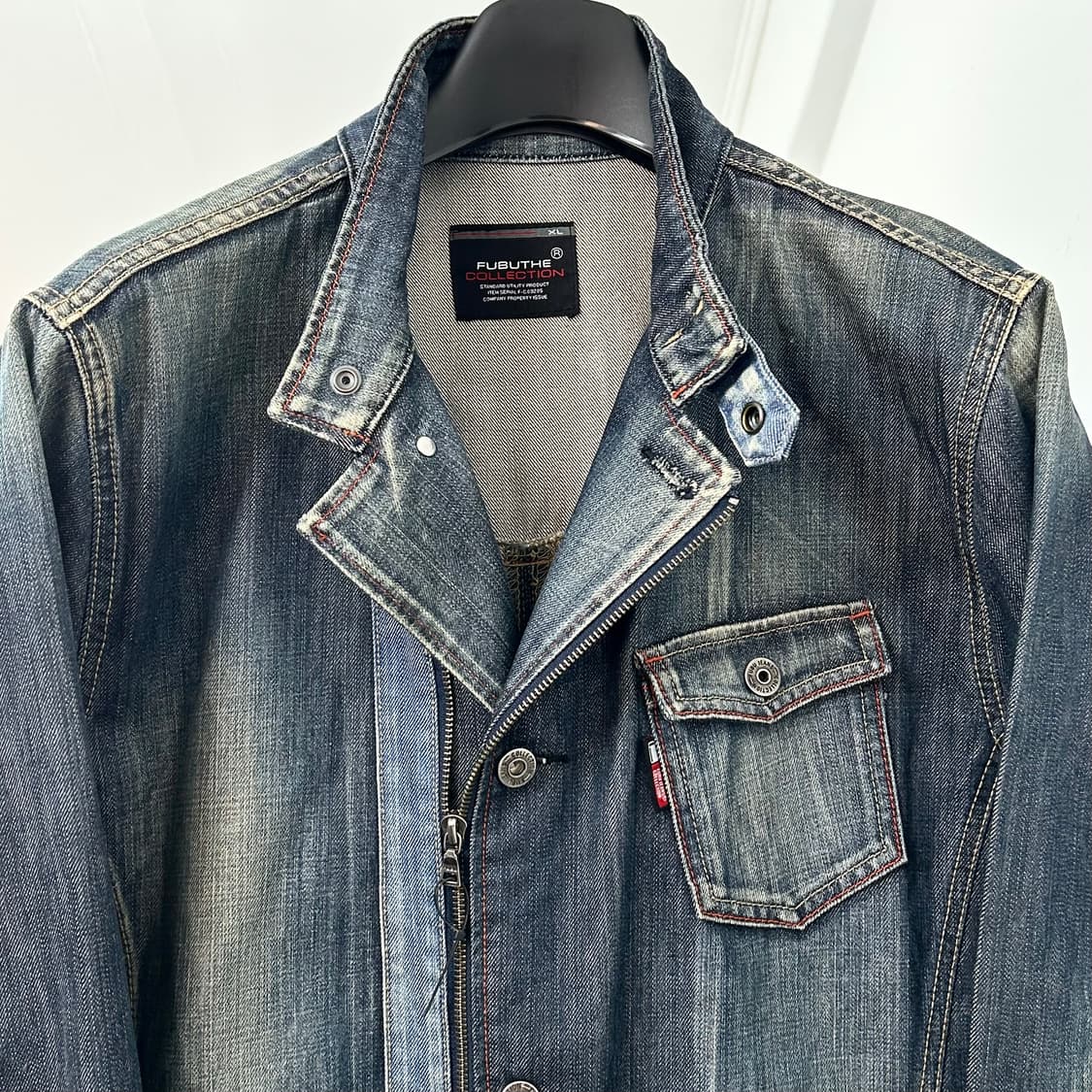 후부 데님 사파리 자켓 상품이미지6