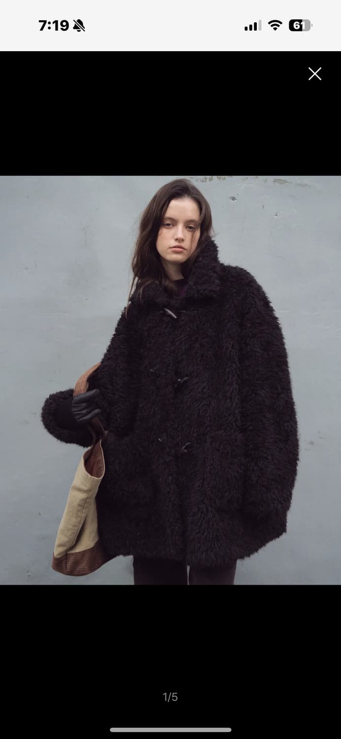 Citta 씨타 Toggle Point Fur Coat 상품이미지2