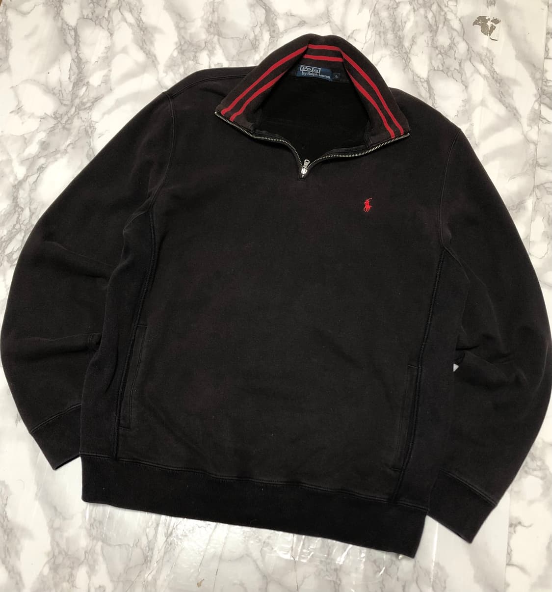 폴로 랄프로렌 반집업 맨투맨 초코브라운 티셔츠  상품이미지1