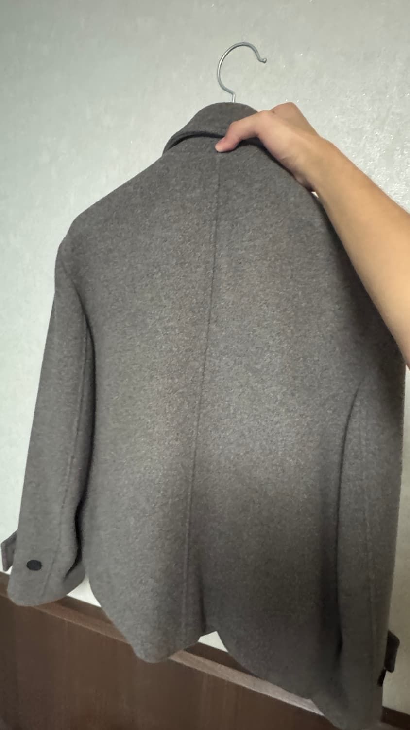 무신사 스탠다드 숏코트 울 블랜드 오버사이즈 쇼트 발마칸 코트 상품이미지2