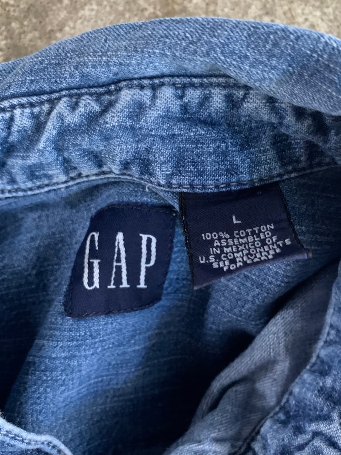 올드 갭 데님 워크 셔츠 상품이미지3