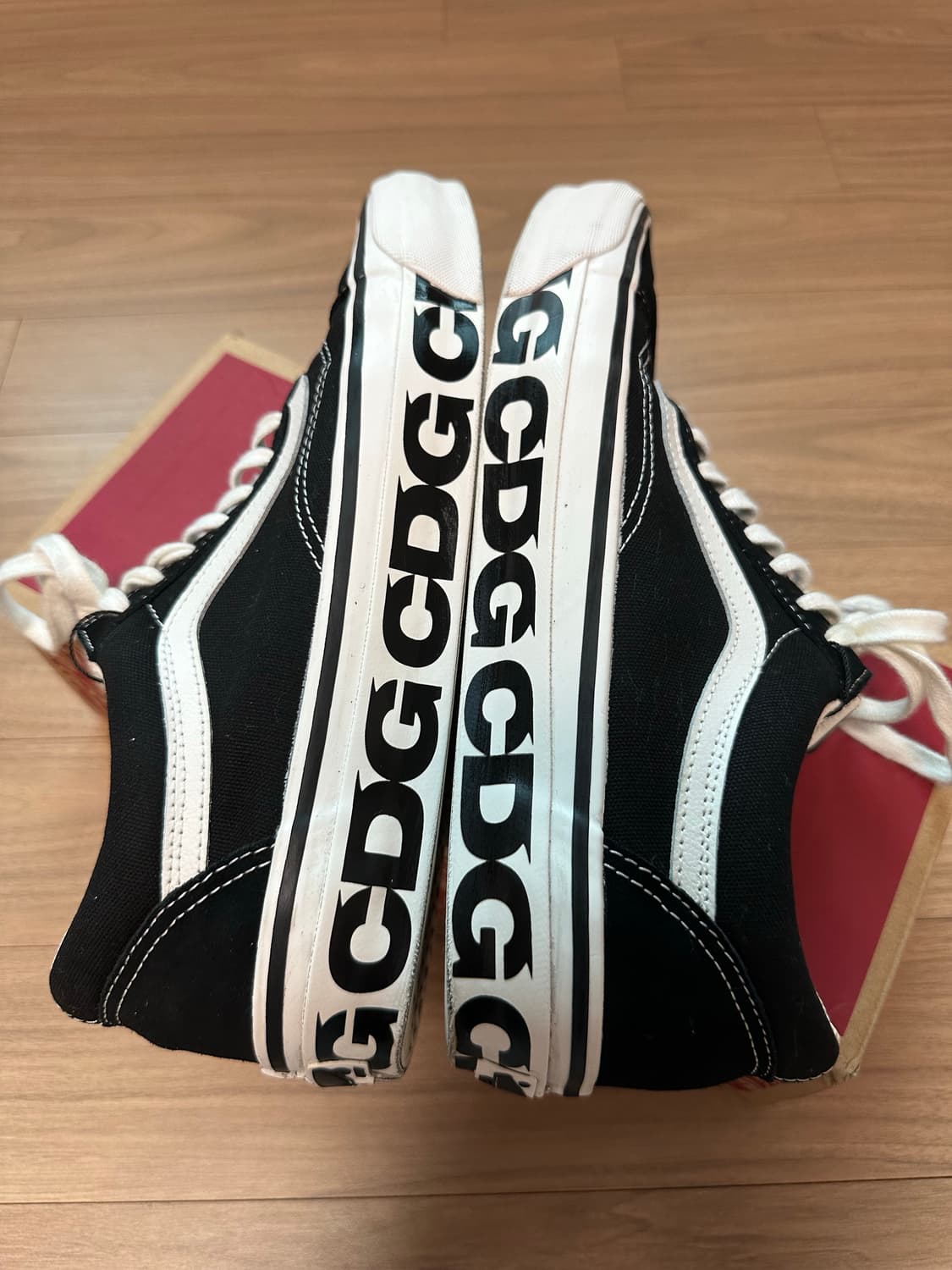 반스 CDG OTW 꼼데 올드스쿨 블랙 285 상품이미지7