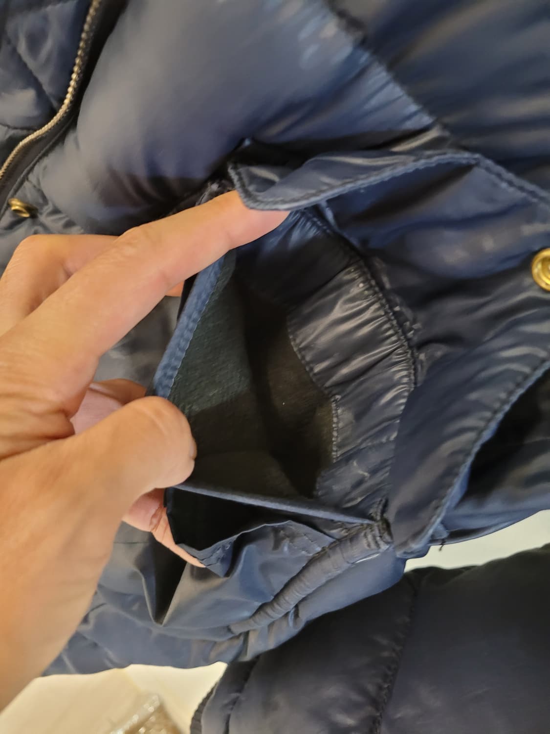 폴로 진스 덕다운 롱패딩 네이비 M 상품이미지8