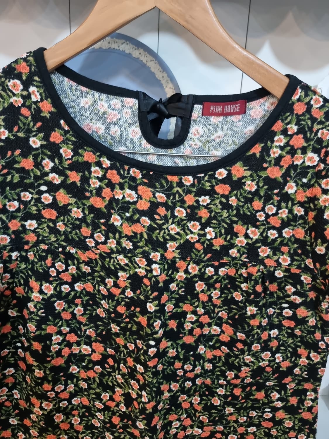 핑크하우스 플라워 프린트 원피스 상품이미지3