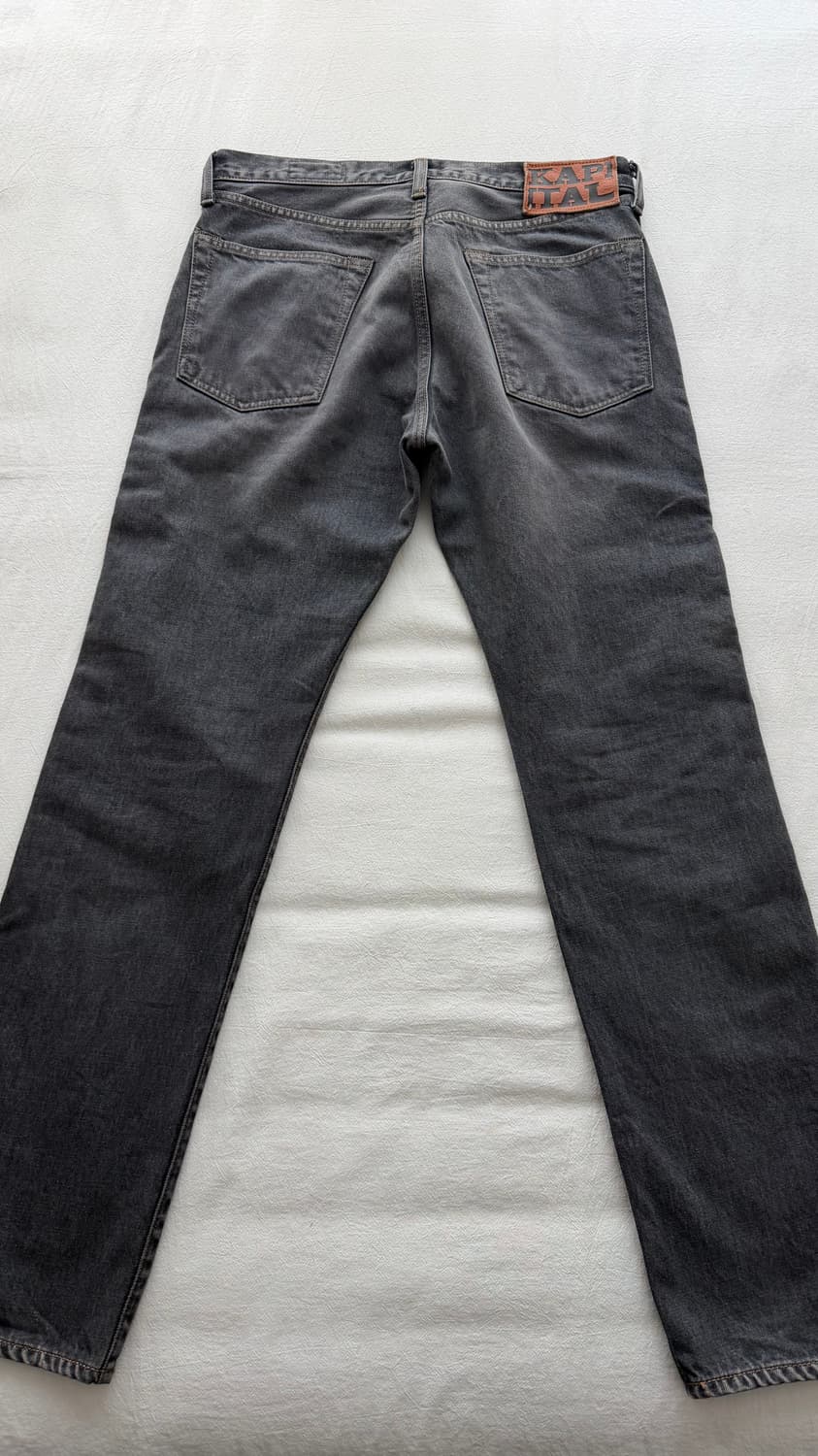 캐피탈 14온즈 데님 5P 몽키 시스코 잼스톤 팬츠 블랙 / 32사이즈 상품이미지4