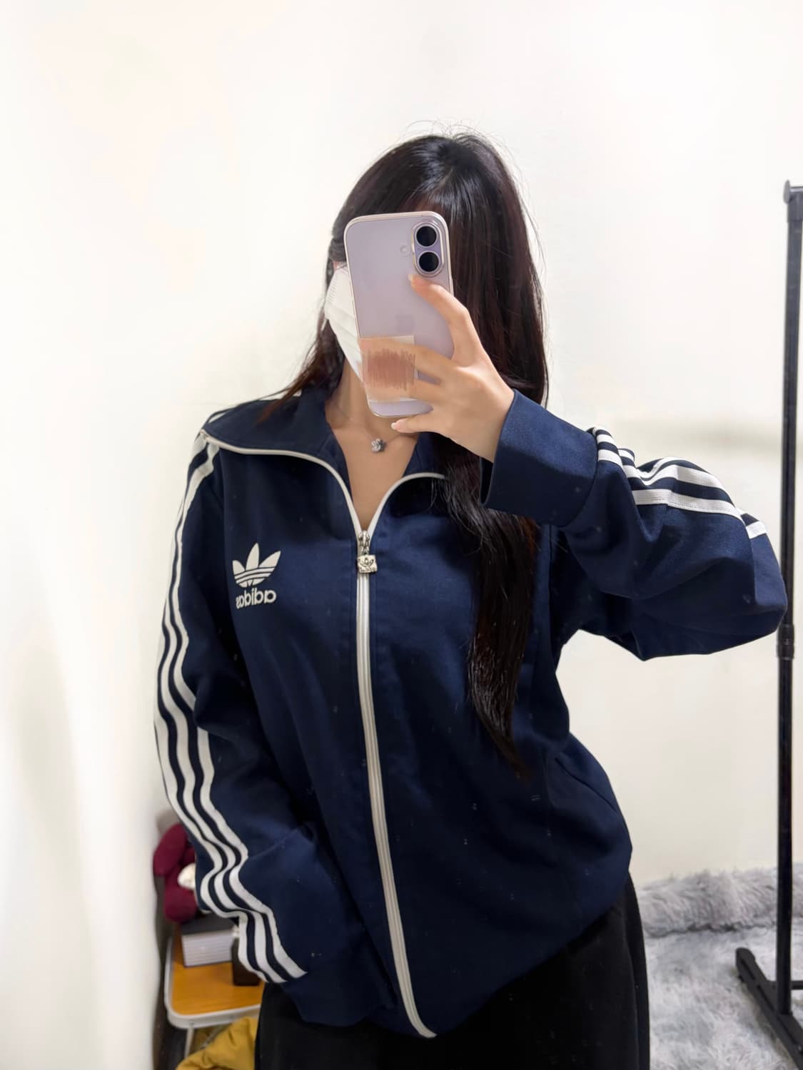 아디다스 네이비 유로파 슬림핏 트랙탑(95) 상품이미지1