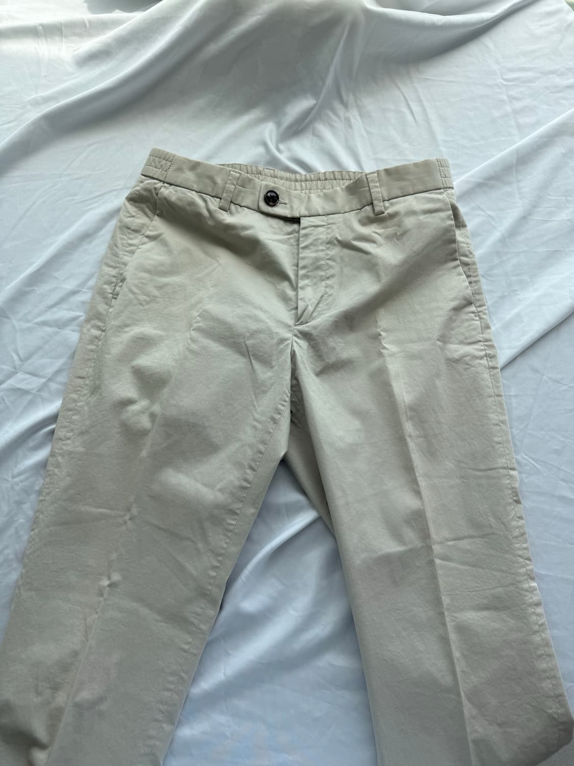 앤드지 베이지 면 슬랙스 상품이미지1