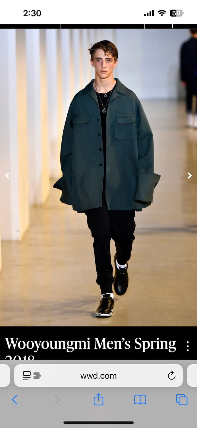 18ss 우영미 턴업 셔츠자켓 48 사이즈 상품이미지1