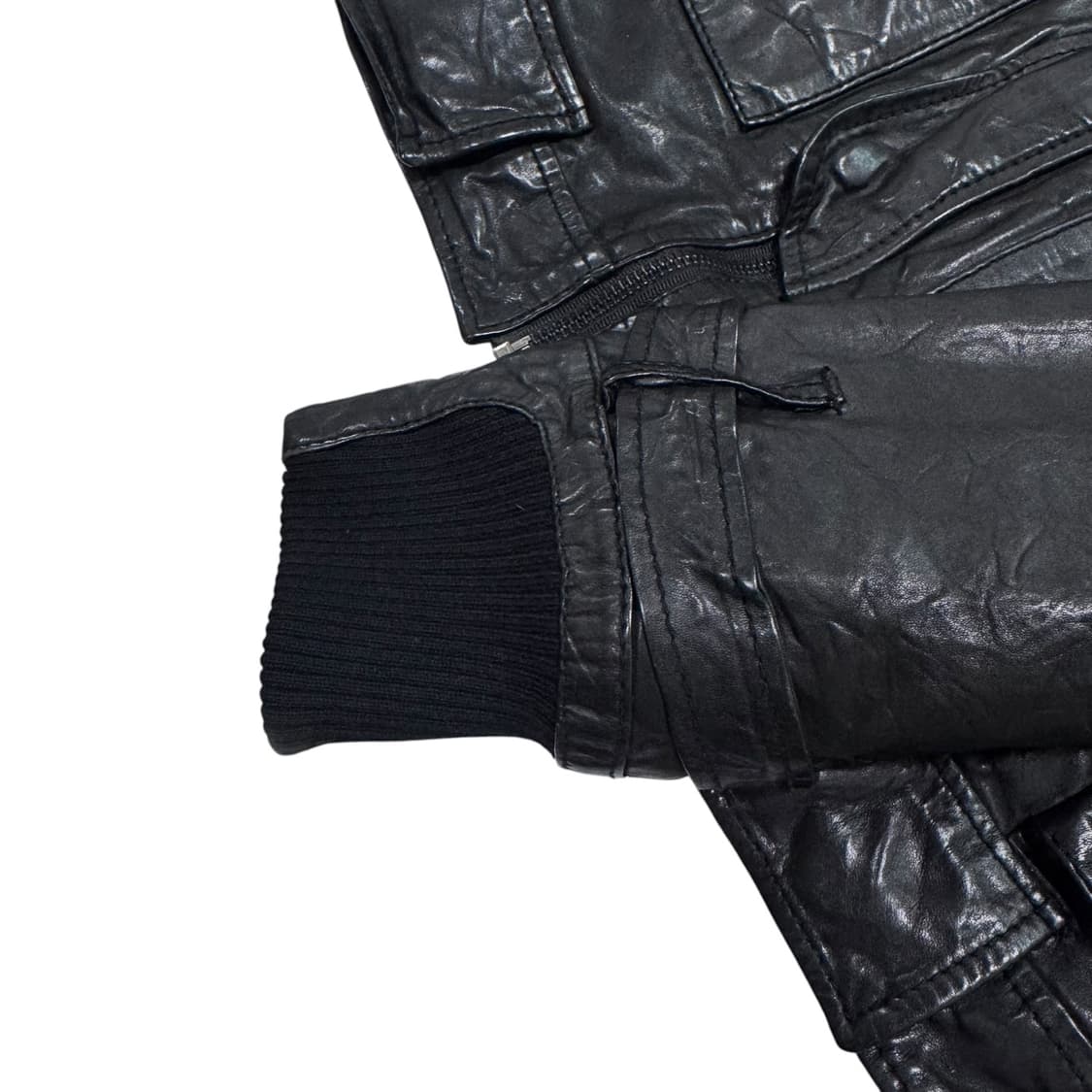 버커루 lamb skin pocket leather jacket 상품이미지4