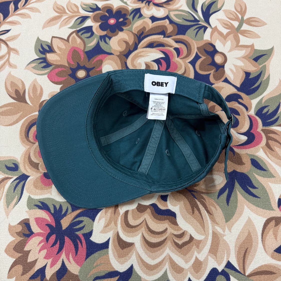 오베이 OBEY 6패널 아이콘 로고 모자(청록) 상품이미지5