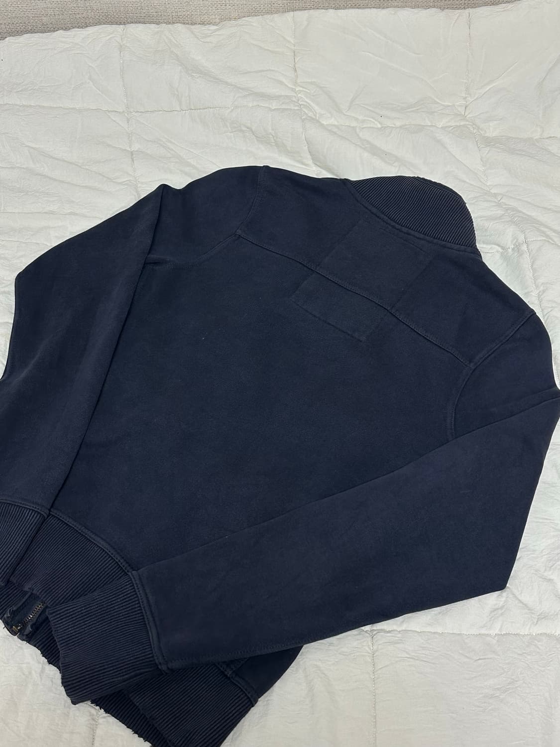 아베크롬비 코튼져지 집업 네이비 미디움 상품이미지2