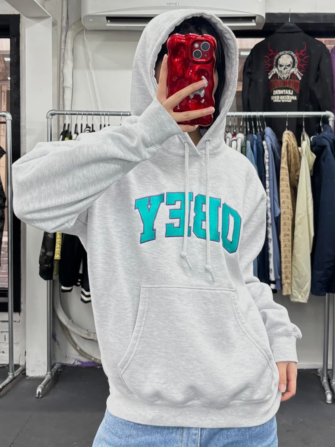 오베이 빅로고 후드티 상품이미지4