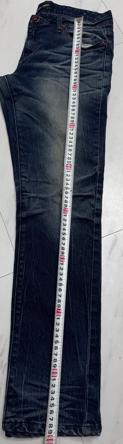 나비 청바지 30(76cm) 워싱 일자핏 상품이미지3