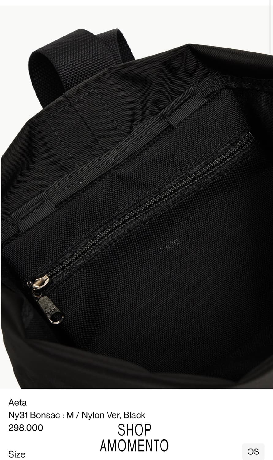 Aeta Ny31 Bonsac : M / Nylon Ver, Black 상품이미지3