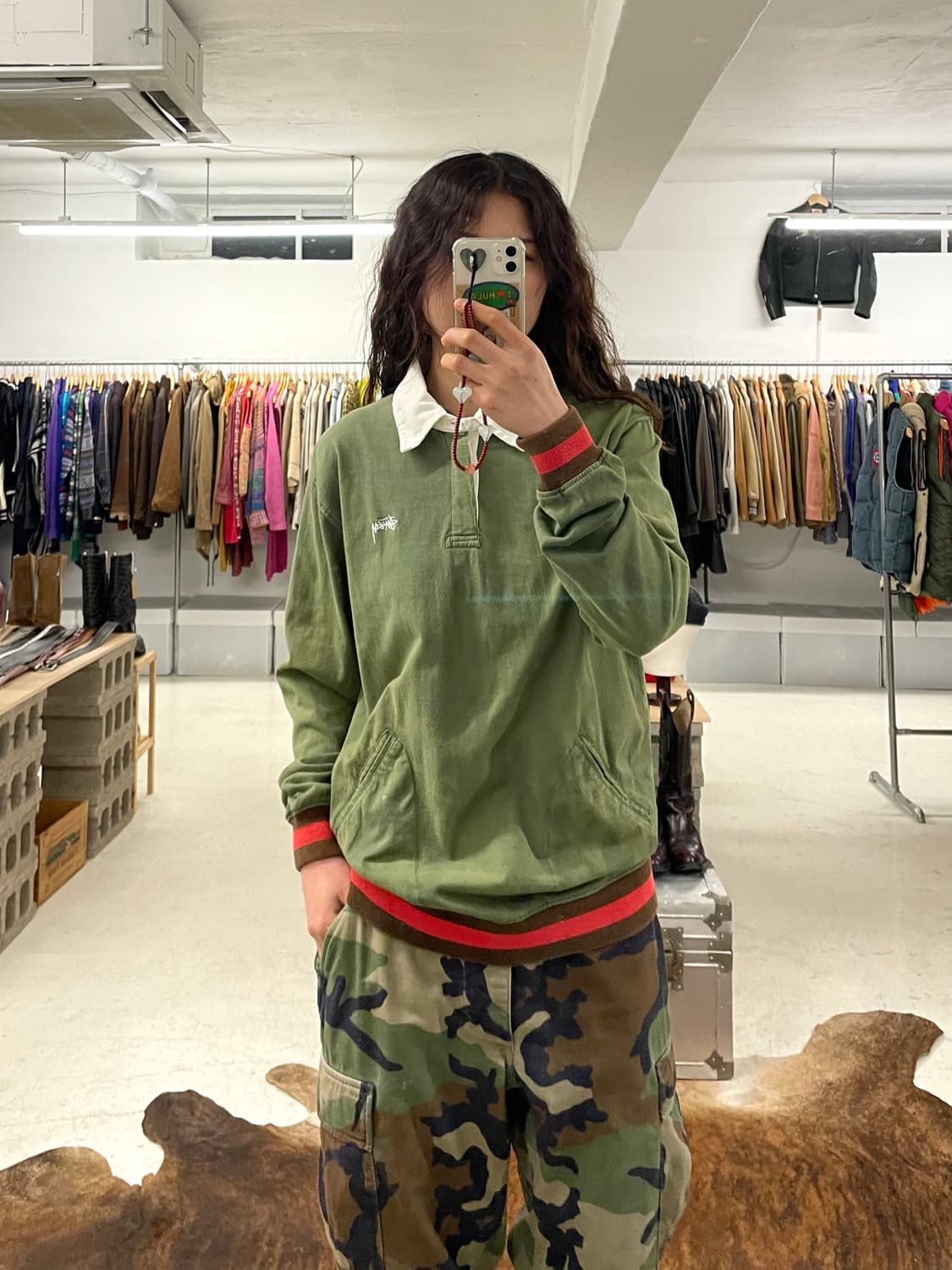 STUSSY bleach washed collar t-shirts 스투시 상품이미지9