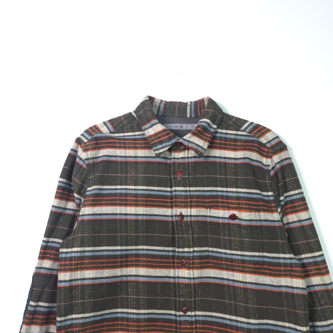 SERIES 시리즈 빈티지 플란넬 엘보패치 체크 셔츠 L 상품이미지3