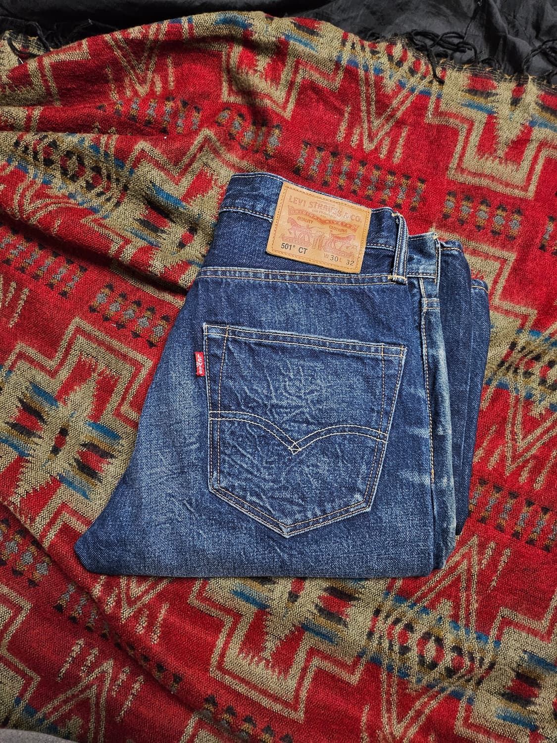 리바이스 501 CT 셀비지 데님진 30x32 상품이미지1