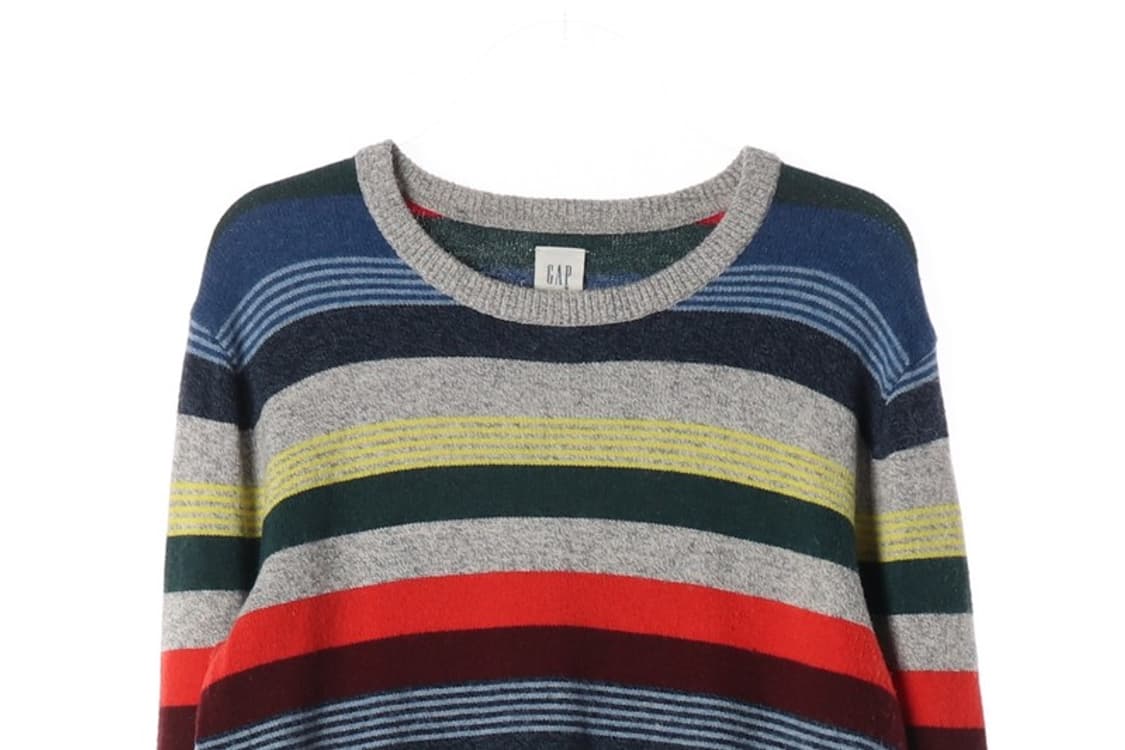 GAP 멀티 컬러 스트라이프 라운드 니트 S 상품이미지3