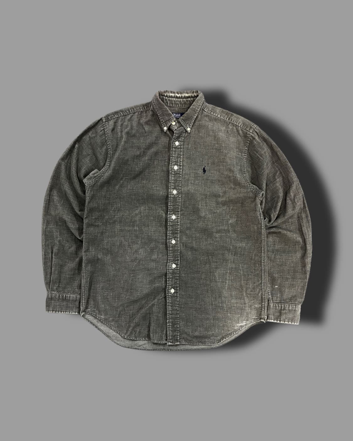 폴로 랄프로렌 흑청 코듀로이 셔츠 XL 상품이미지4