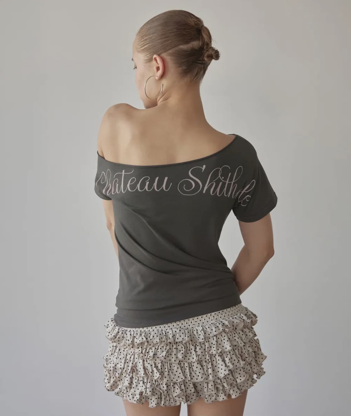 스컬프터 Chateau Shithole Tie Tee 차콜 M 상품이미지2